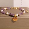 Chinese Style Stone Bamboo Women's Bracelet
