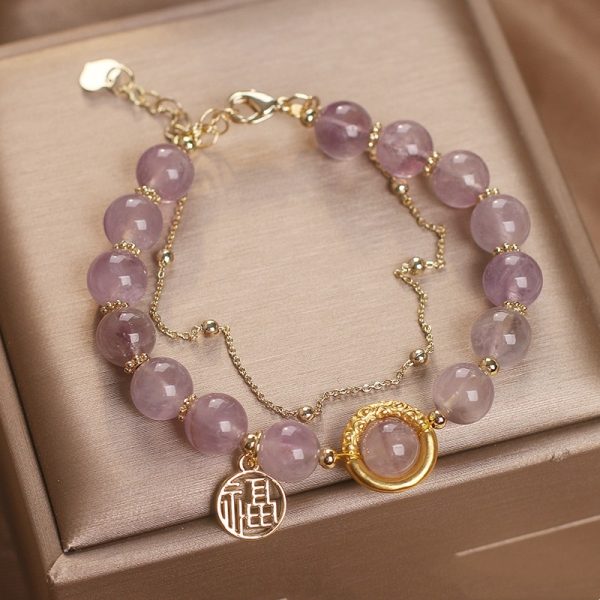 77f7e7aa-9a0a-436a-afed-f64a242484a5.jpg Natural Amethyst Bracelet Female Bracelet Chinese Fu Character
