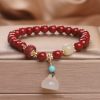 84531b24-fef4-4b0d-9ae2-1fc7fc6aa91b.jpg Cinnabar Bracelet Female Girlfriends Bracelet New Chinese Style