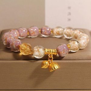 cc776e66-6dcd-4c3c-abf2-f7866ce49b7a.jpg New Chinese Style Purple Luminous Glazed Bracelet