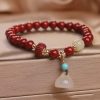 cf39f4ec-64bd-4667-8575-3233d5ad7ddd.jpg Cinnabar Bracelet Female Girlfriends Bracelet New Chinese Style