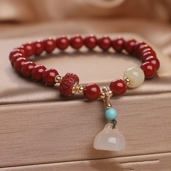 cf39f4ec-64bd-4667-8575-3233d5ad7ddd.jpg Cinnabar Bracelet Female Girlfriends Bracelet New Chinese Style