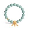 01c8ecb7-f0be-4265-ae9e-ca6eb5656c4e.jpg Turquoise & Gold Bead Bracelet - Handmade Mala with Filigree Charm