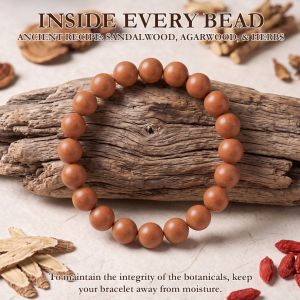 043e1839-51e1-4eef-b8b1-4211adcfd9f1.jpg Terracotta Brown Bead Mala - Handmade Zen Bracelet, Unisex