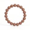 Brown Bead Bracelet - Handmade Mala for Meditation, Round Beads