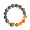 1ca3de05-fada-4e36-bae5-d507bb2f934c.jpg Chinese Style Bracelet - Green & Orange-Red Beads, Meditation Mala