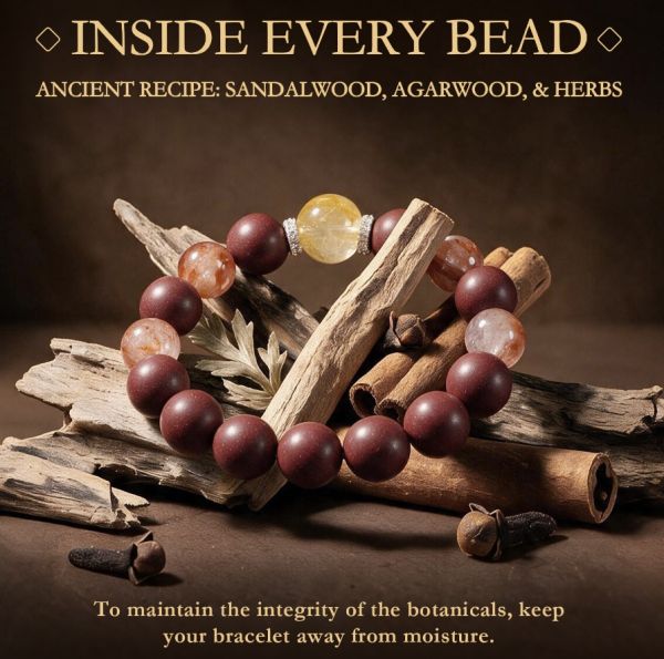 276631b7-94ee-4a46-8601-eddcc261c347.jpg Purple Red Lucky Bracelet - Honey Center Bead, Chinese Style Mala