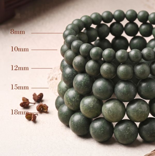 2e97678a-efe2-4dec-9fc6-5f2da6773115.jpg Juniper Bead Bracelet - Handmade Mala, Pure Green Rounds