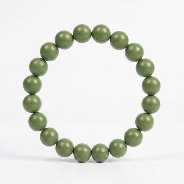 32b9107a-7290-4237-9963-f92b35e62b5d.jpg Green Round Bead Mala - Handcrafted Chinese Lucky Bracelet