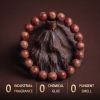 3f18c085-38d1-472d-9626-8483b81bf16b.jpg Handmade Tawny Mala - Red Brown Veined Rounds for Meditation