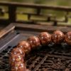 rown Incense Bead Bracelet - Handmade Natural Mala for Meditation