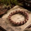 rown Incense Bead Bracelet - Handmade Natural Mala for Meditation