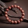 556e86af-6488-4170-afa7-890d3fca3342.jpg Handmade Tawny Mala - Red Brown Veined Rounds for Meditation