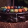 Multicolor Incense Bead Bracelet - Handmade Natural Botanical Mala for Meditation