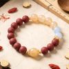 867409c5-8dbf-447e-baf4-7bd465eae2fe-1.jpg Aquamarine & Red Beaded Bracelet - Handmade Chinese Lucky Charm Bracelet
