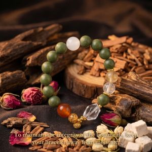 914e4eb3-db64-4b6d-a7eb-2714254f75ed.jpg Handcrafted Multicolor Mala - Green White Red & Clear Beads, Romantic Gift