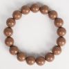 91dd2128-62f3-4aac-8148-c33feb04eb1b.jpg Smooth Dark Brown Bead Bracelet - Handmade Chinese Mala, Meditation Jewelry