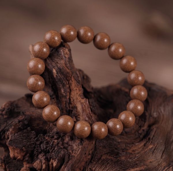 94b76754-6260-49f2-91e4-2ce02b02b6b0.jpg Smooth Dark Brown Bead Bracelet - Handmade Chinese Mala, Meditation Jewelry