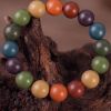 Multicolor Incense Bead Bracelet - Handmade Natural Botanical Mala for Meditation