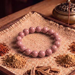 a702d925-1288-40b7-992b-3827a41565d4.jpg Incense Bead Bracelet | Handmade Aromatherapy Mala - Rose Pink