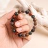 b3ff60d0-c735-42fa-9266-67e5d35046b1.jpg Rustic Incense Bead Mala - Matte Natural Tones, Handmade Meditation Bracelet