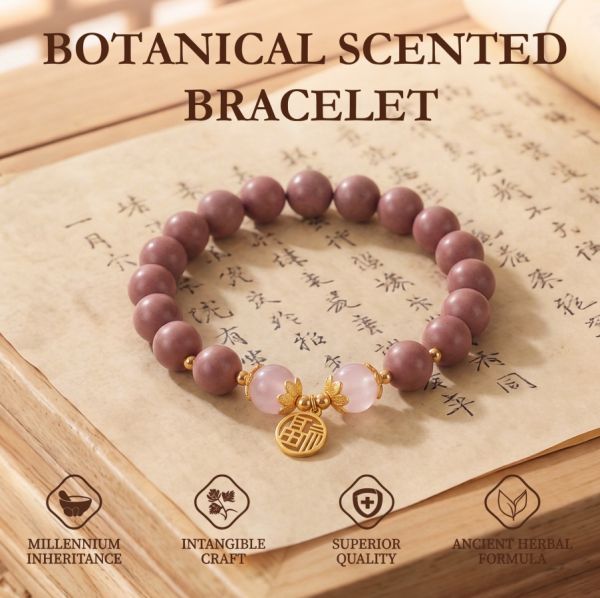 b648812b-79c6-40a6-a828-0d1b34feaaaa.jpg Chinese Blessing Bracelet - Pink Purple Beads, Gold-Tone Fu Charm
