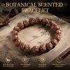 rown Incense Bead Bracelet - Handmade Natural Mala for Meditation