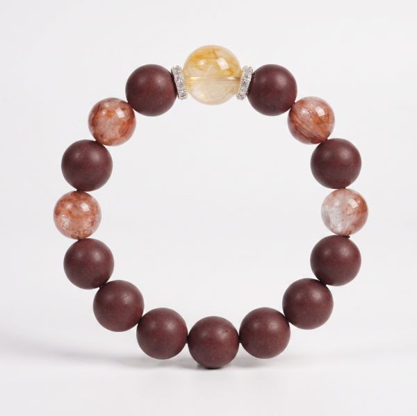 da7e22f5-c540-44d0-9806-654365daa015-1.jpg Purple Red Lucky Bracelet - Honey Center Bead, Chinese Style Mala