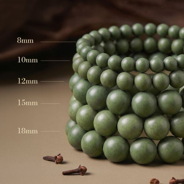 e693f0bd-240c-4c9e-93d0-2b6dc6a9b058.jpg Green Round Bead Mala - Handcrafted Chinese Lucky Bracelet