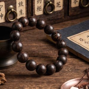 e8692c09-c9d5-4837-8d84-bc6cb0b628ce.jpg Zen Wooden Bead Bracelet - Handmade Brown Mala for Mindfulness