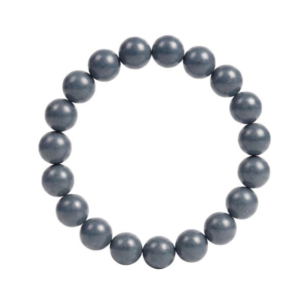e9db6041-9747-40ad-b521-0bad3f770a74-1.jpg Deep Teal & Speckle Bead Bracelet - Handmade Mala, Silver Accent