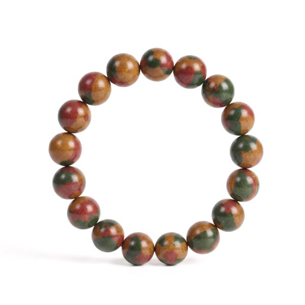ea7c4ccf-60e4-40f5-8d89-251196d4217b.jpg Brown Yellow Lucky Bracelet - Speckled Beads, Chinese Meditation Mala