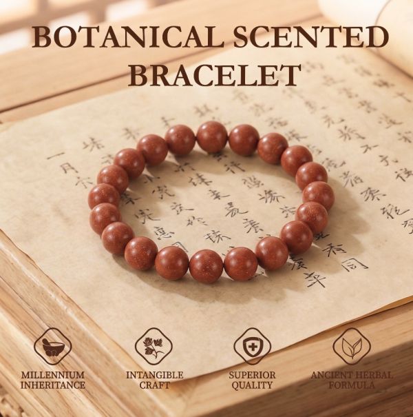 f7fee454-547a-4a4d-a200-ea0b050150d0.jpg Brown Red Bead Bracelet - Handcrafted Gold Shimmer Mala for Meditation