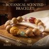 fb0549ef-cec5-4d25-bb85-97d25a8cc782.jpg Mixed Bead Mala Bracelet - Handcrafted with Carved Charm & Gold-Tone Spacers