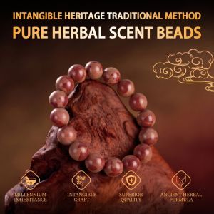 fcb0babb-2e1d-4d9f-a831-56b65b1042ed.jpg Handmade Tawny Mala - Red Brown Veined Rounds for Meditation